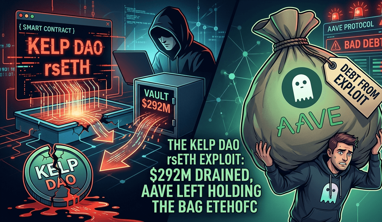 The Kelp DAO rsETH Exploit: $292M Drained, Aave Left Holding the Bag
